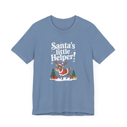 Men & Women Christmas T-Shirt. Santa's Little Helper! Unisex Christmas T-Shirt.