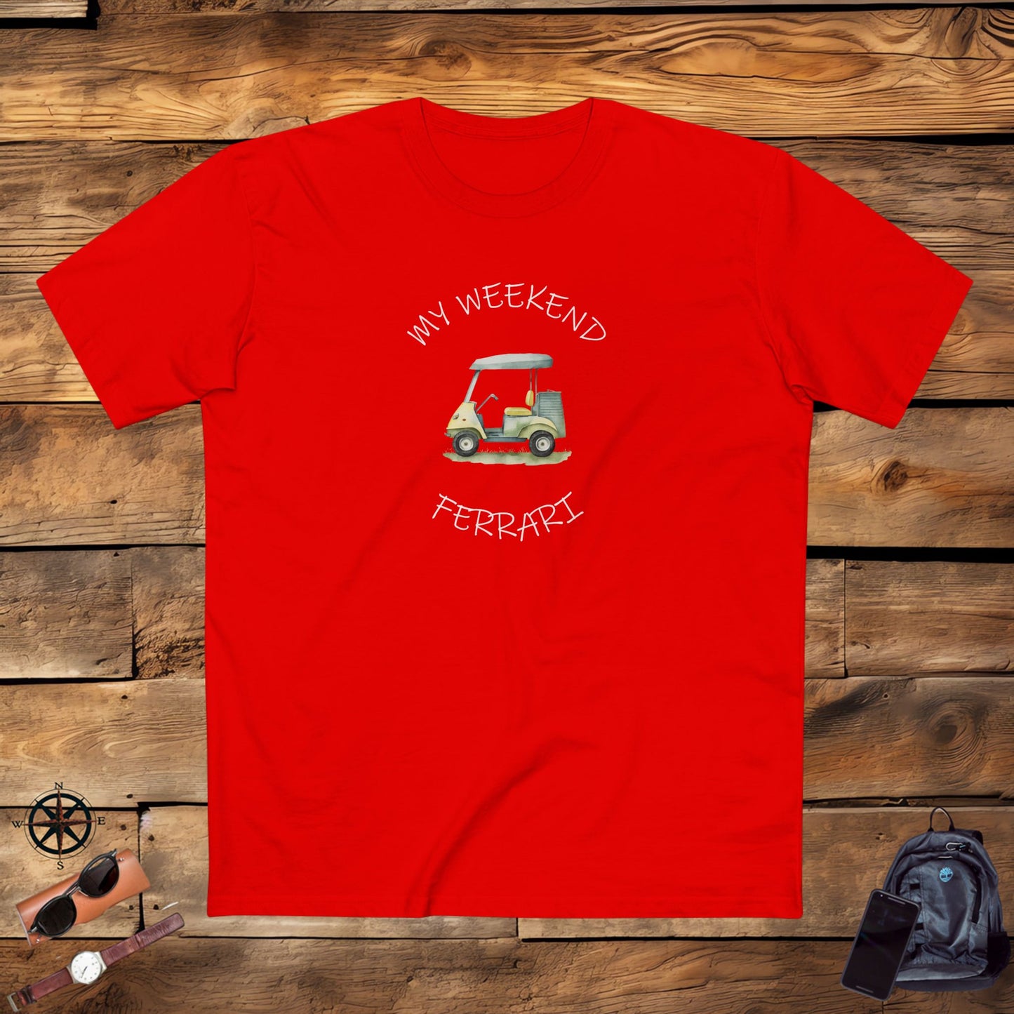 men's t-shirt - my weekend ferrari