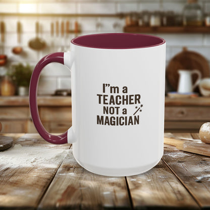 Colorful Teacher Mug - Perfect Gift for Educators. Teachers with Attitude.