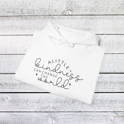 Unisex Heavy Blend™ Hooded Sweatshirt - A Little Kindness Can Change the World - Positive Quote