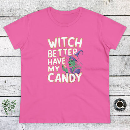 Women's T-Shirt, women's Tee, Women's Halloween, Funny Gift, Witch!