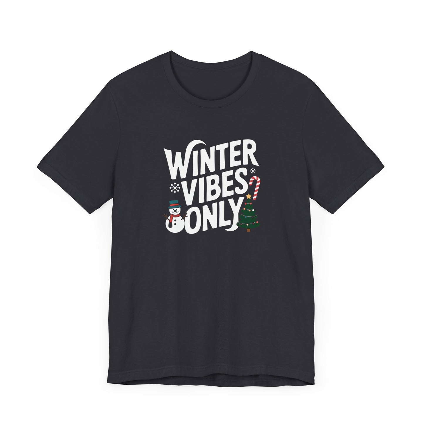 men & women christmas t-shirt. winter vibes. unisex christmas t-shirt.