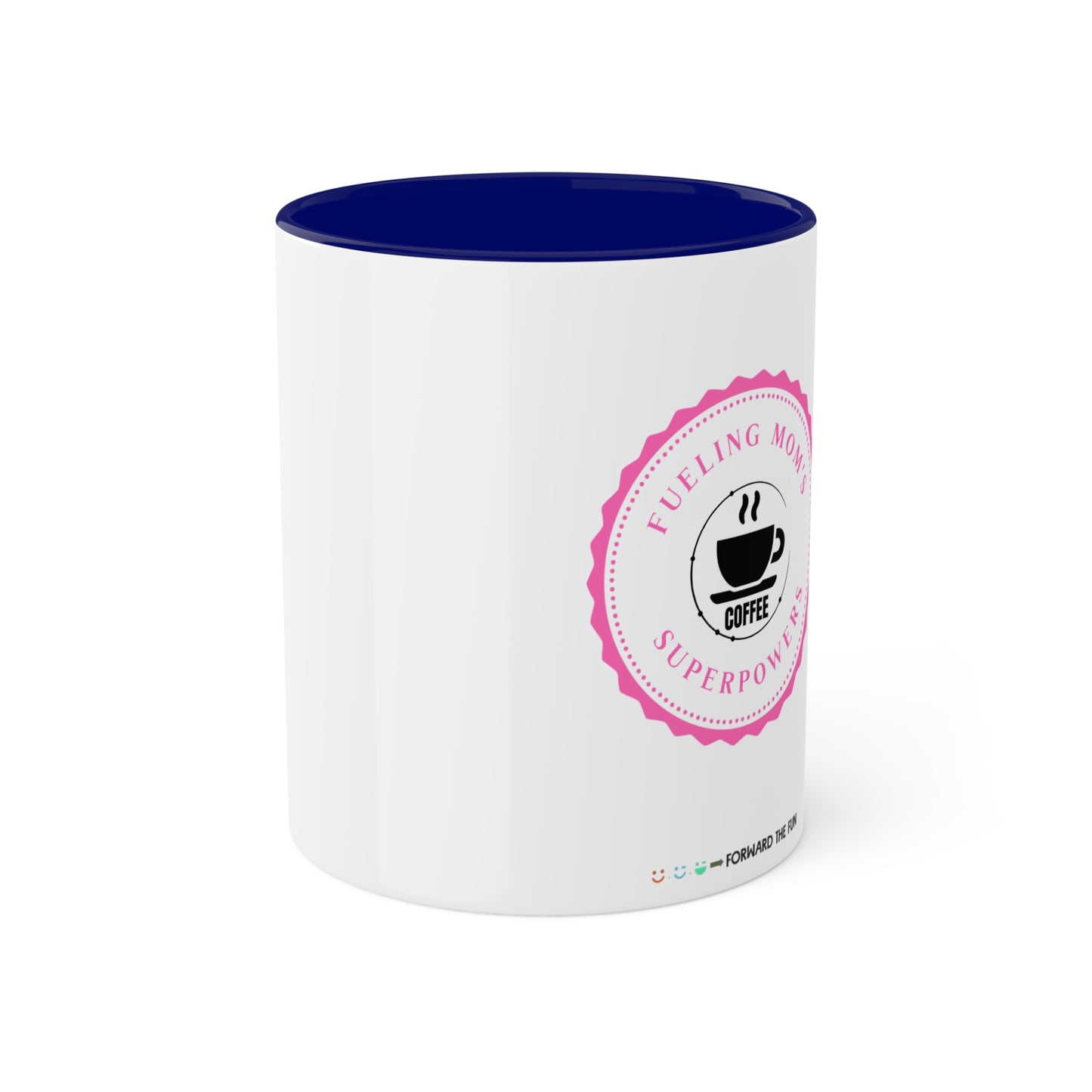 colorful 11oz mug - mom's superpowers