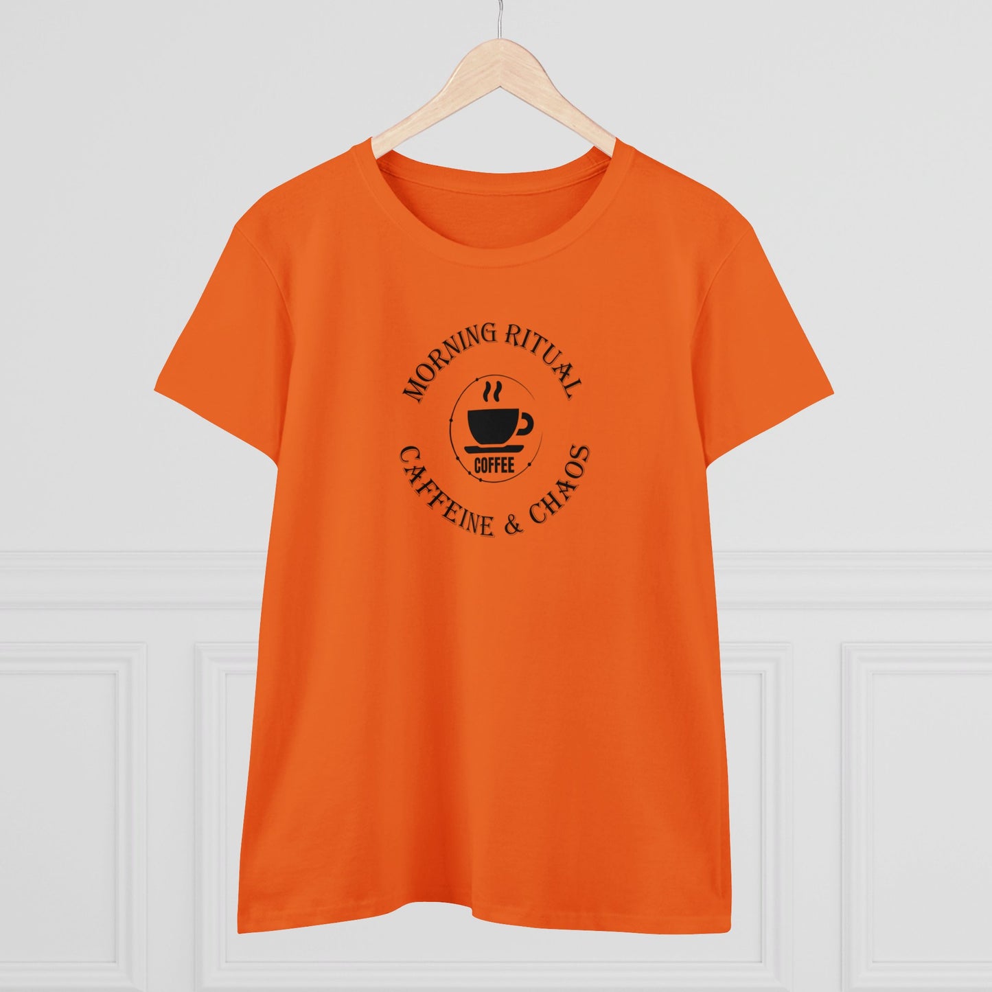 womens t-shirt - caffeine and chaos