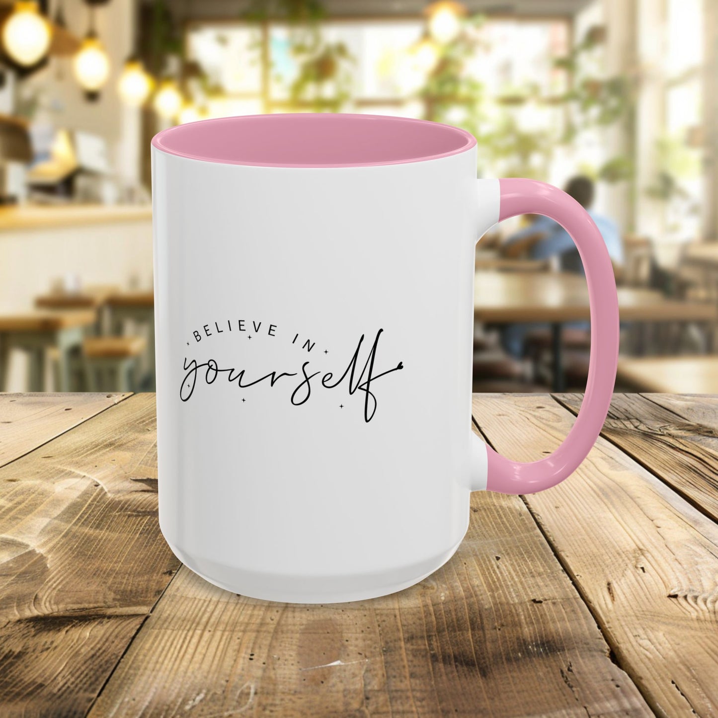 colorful inspirational mug - believe in yourself