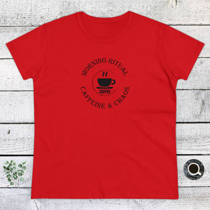 Womens T-Shirt - Caffeine and Chaos