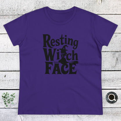 Women's T-Shirt, Women's Tee, Halloween, Funny Gift, Resting Witch Face!