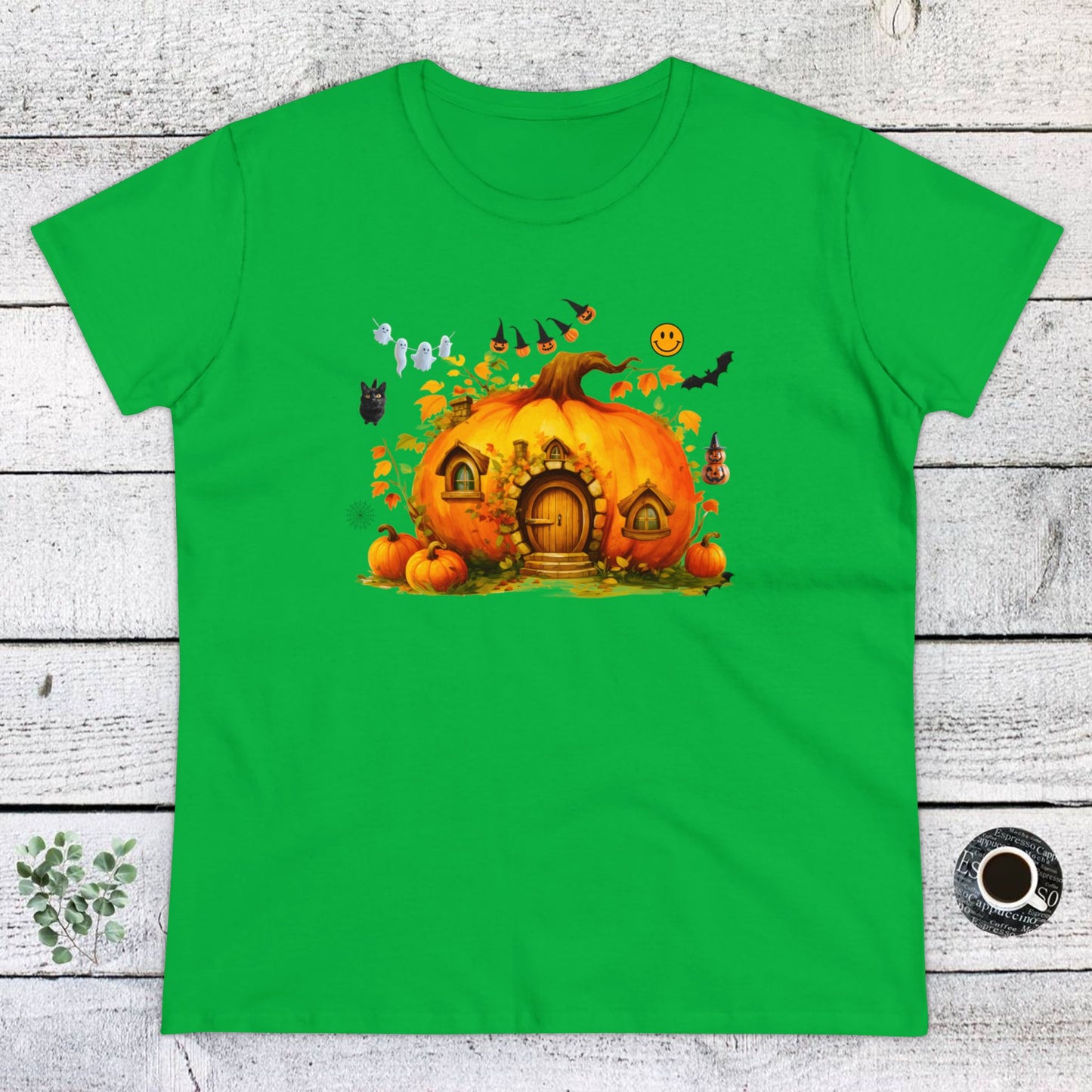 women halloween t-shirt, women's tee, pumpkins, funny, halloween gift