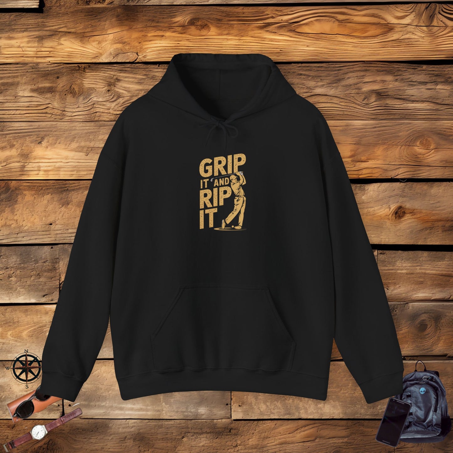 men & women golf sweatshirt: grip it and rip it! unisex sweatshirt: