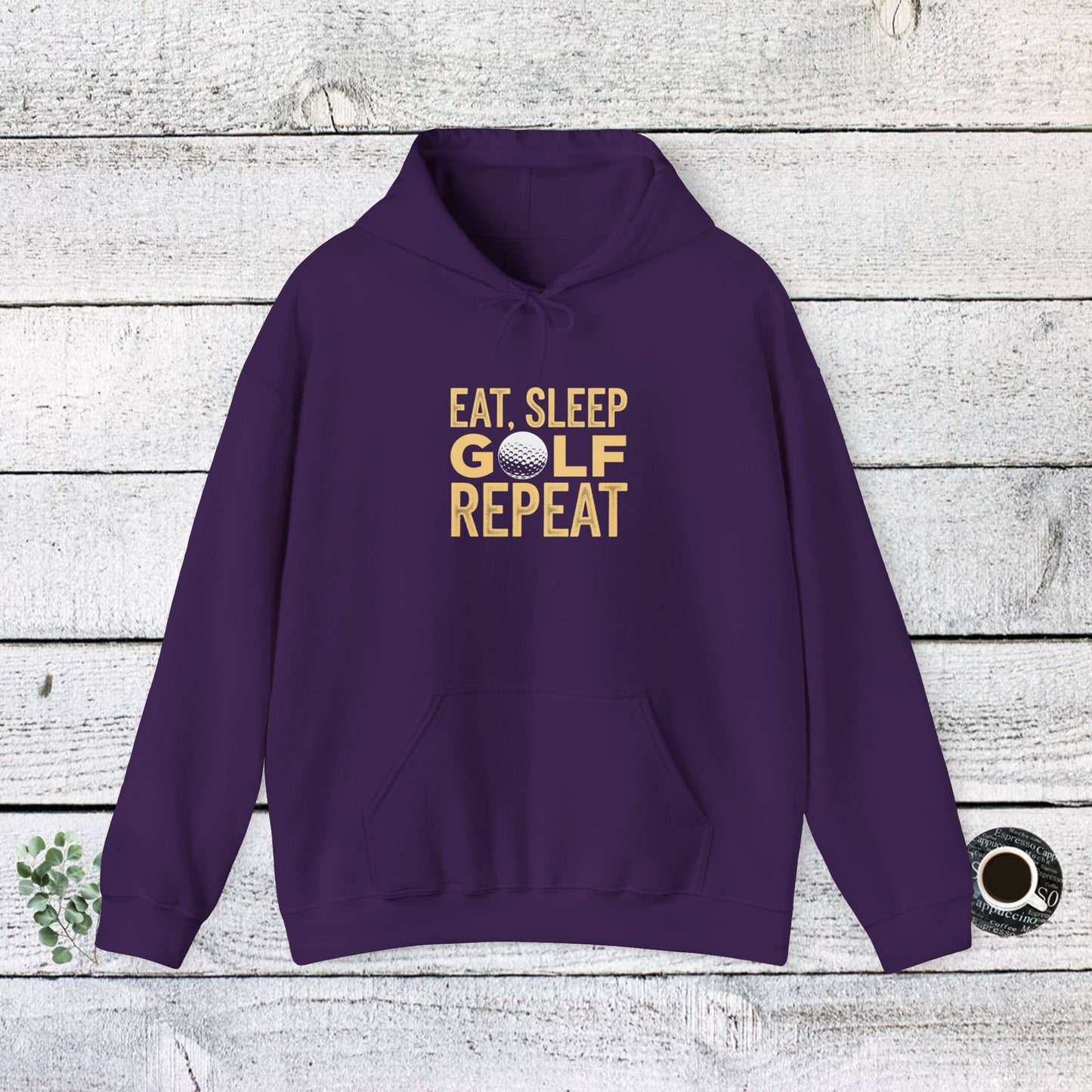 men & women golf sweatshirt: eat, sleep, golf, repeat. unisex golf sweatshirt: