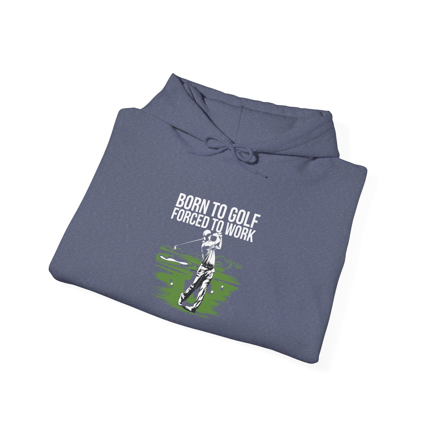 men & women golf sweater: born to golf, forced to work!