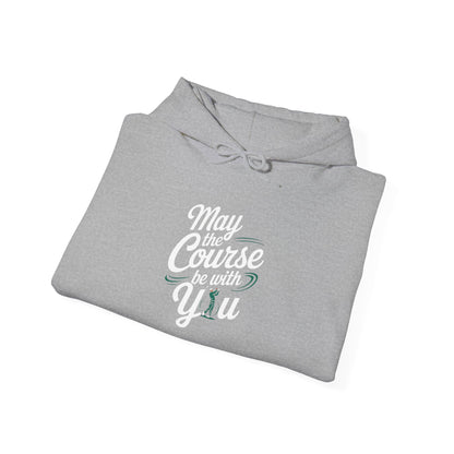 Men & Women Golf Sweatshirt: May the course be with you. Unisex Sweatshirt.