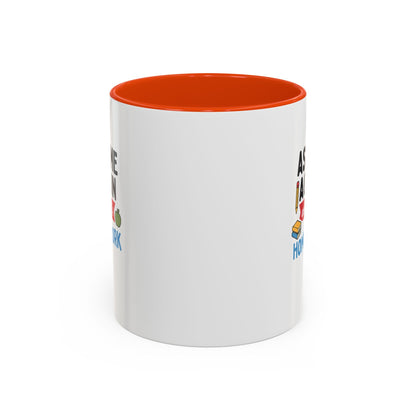 Colorful 'Ask Me Again, It's Homework' Mug - Perfect for Students. Teachers with Attitude.