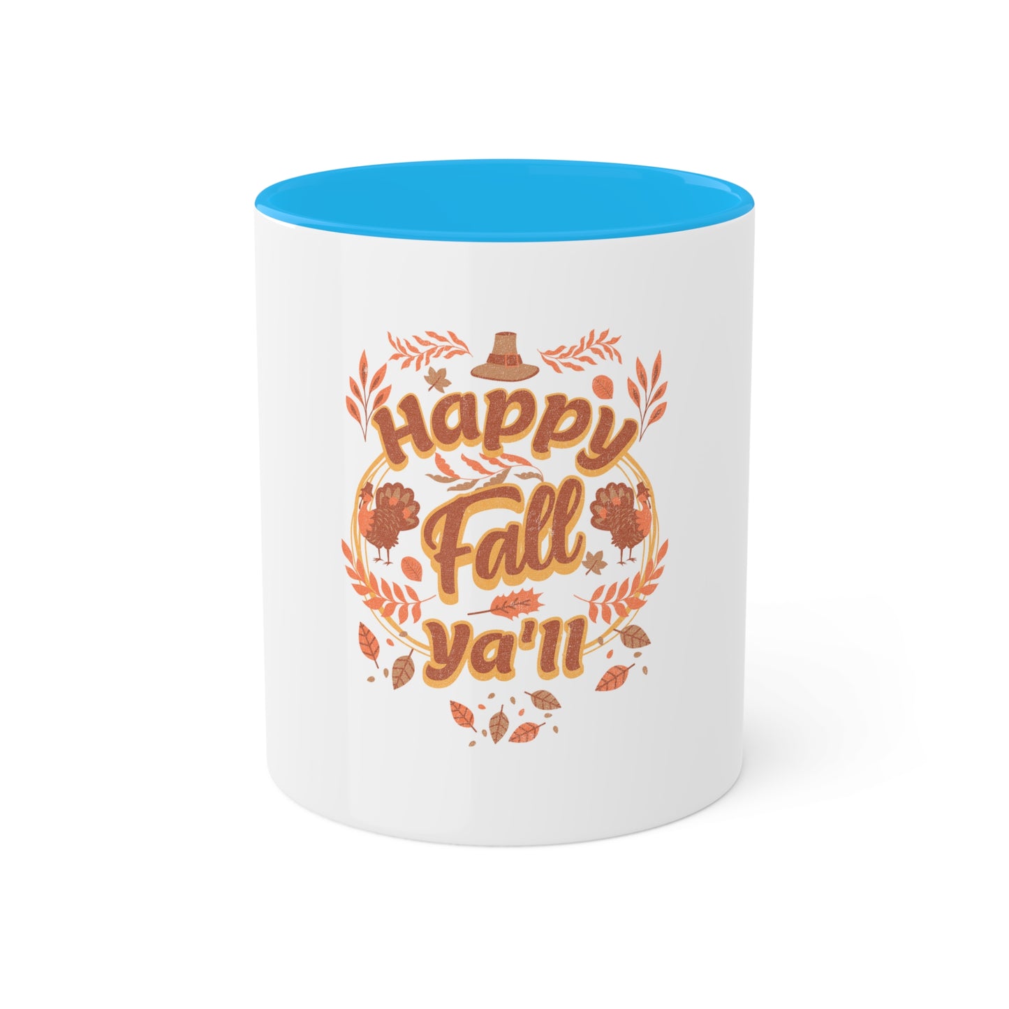 colorful 11oz mug - happy fall ya'll