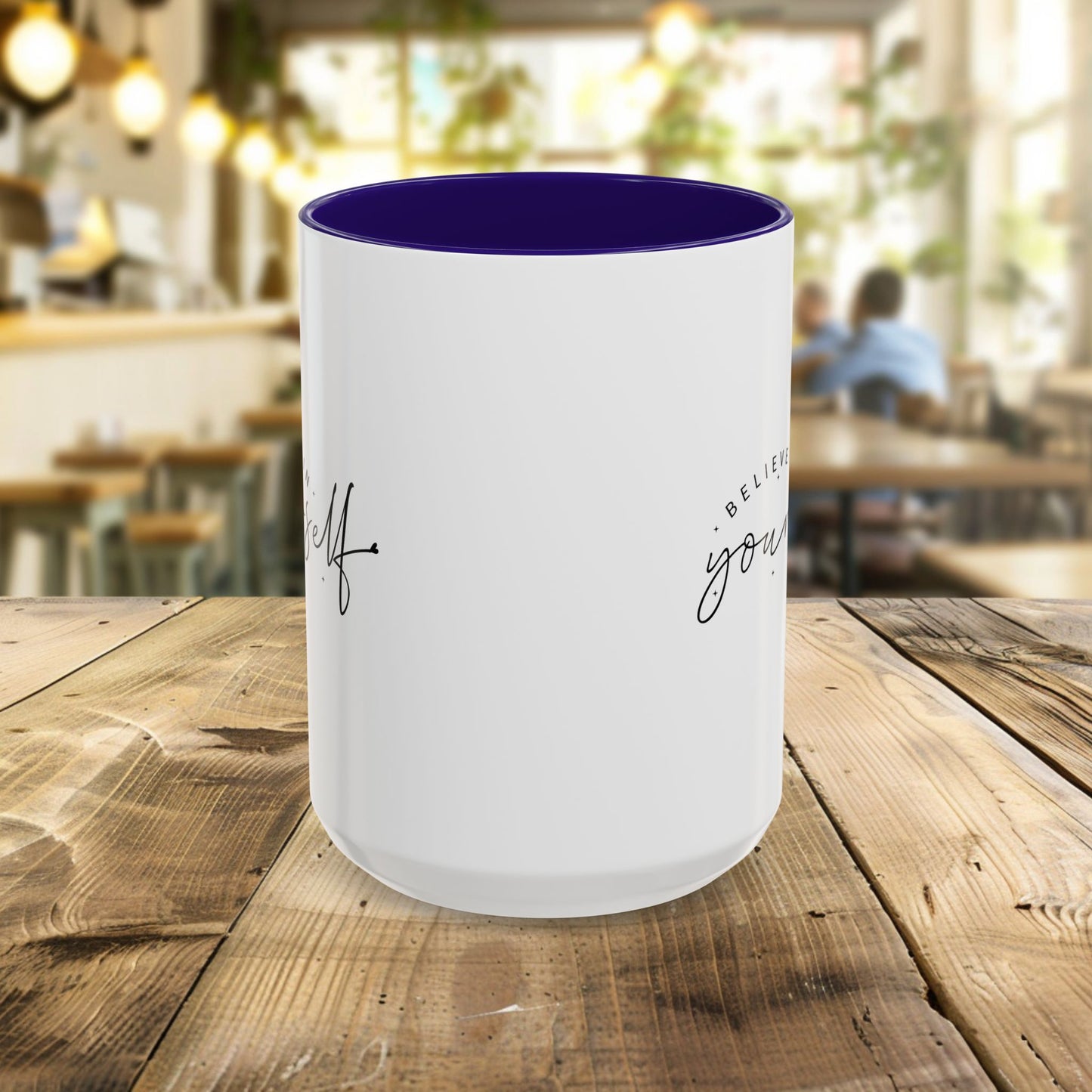colorful inspirational mug - believe in yourself