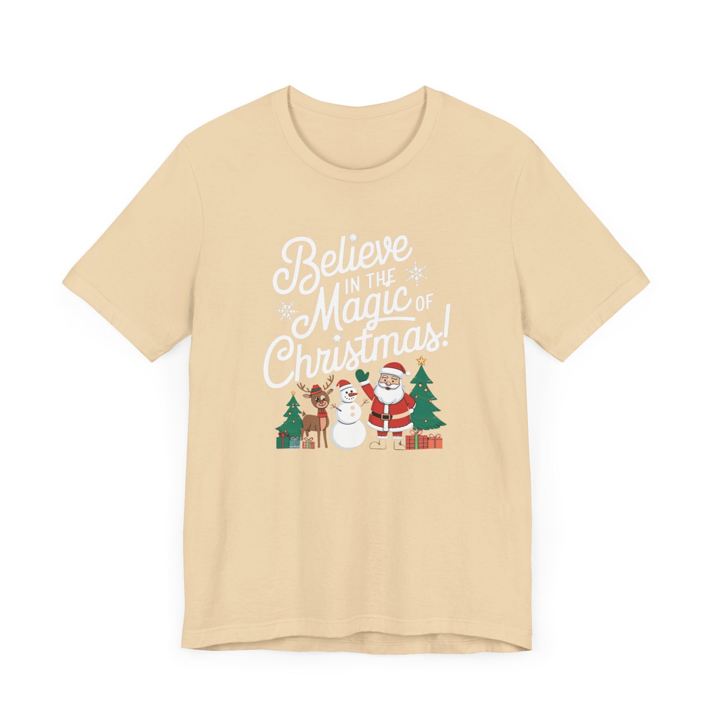 men & women christmas t-shirt. magic of christmas. unisex christmas t-shirt.