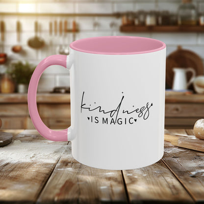 Copy of Colorful Mugs (11oz, 15oz) - Kindness is Magic - Whimsical Positive Quote
