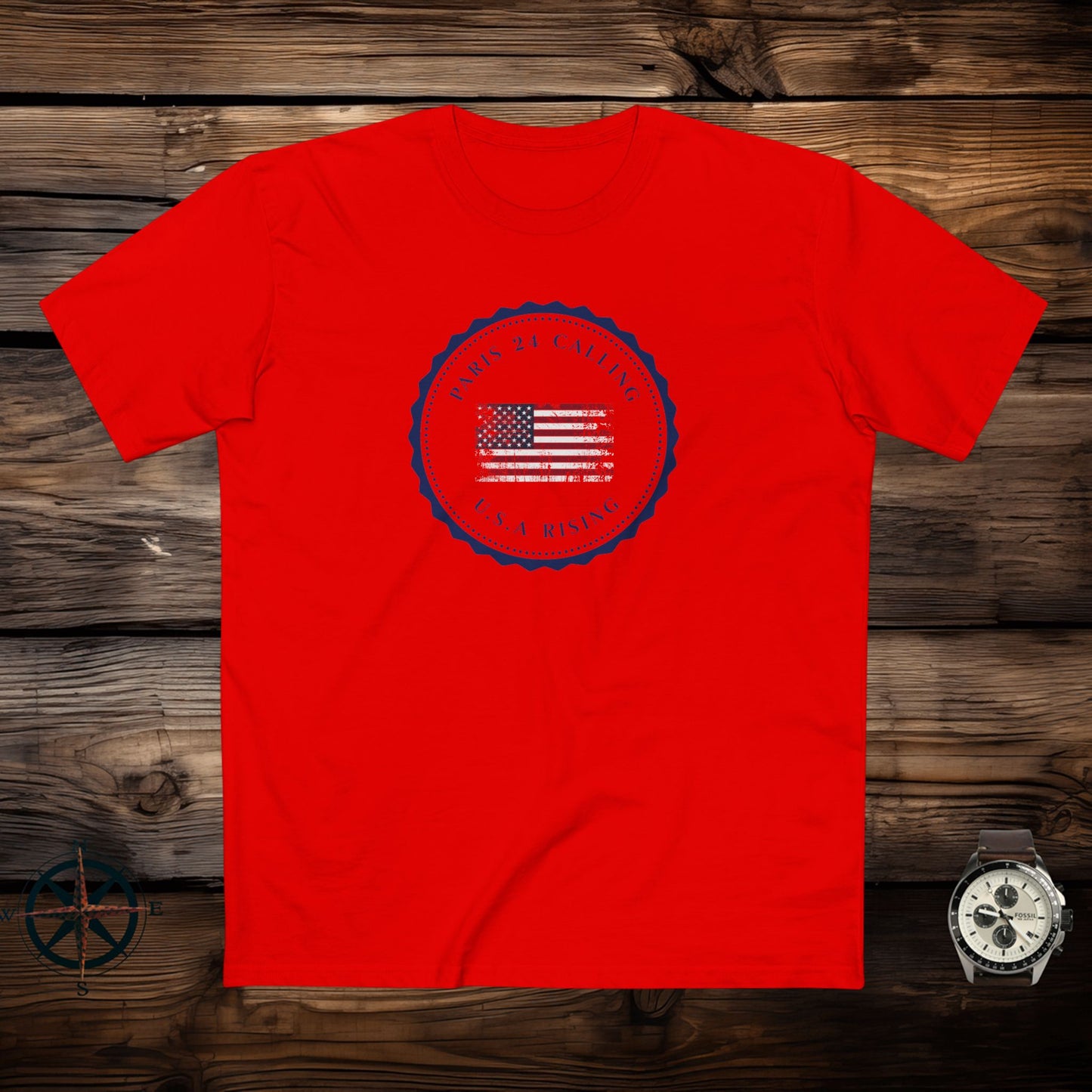 men's t-shirt - usa rising