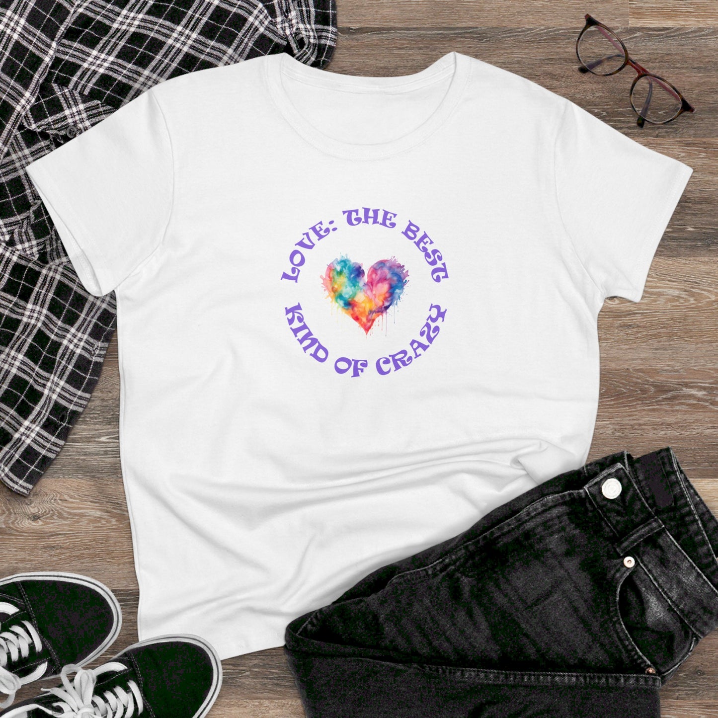 womens t-shirt - love crazy