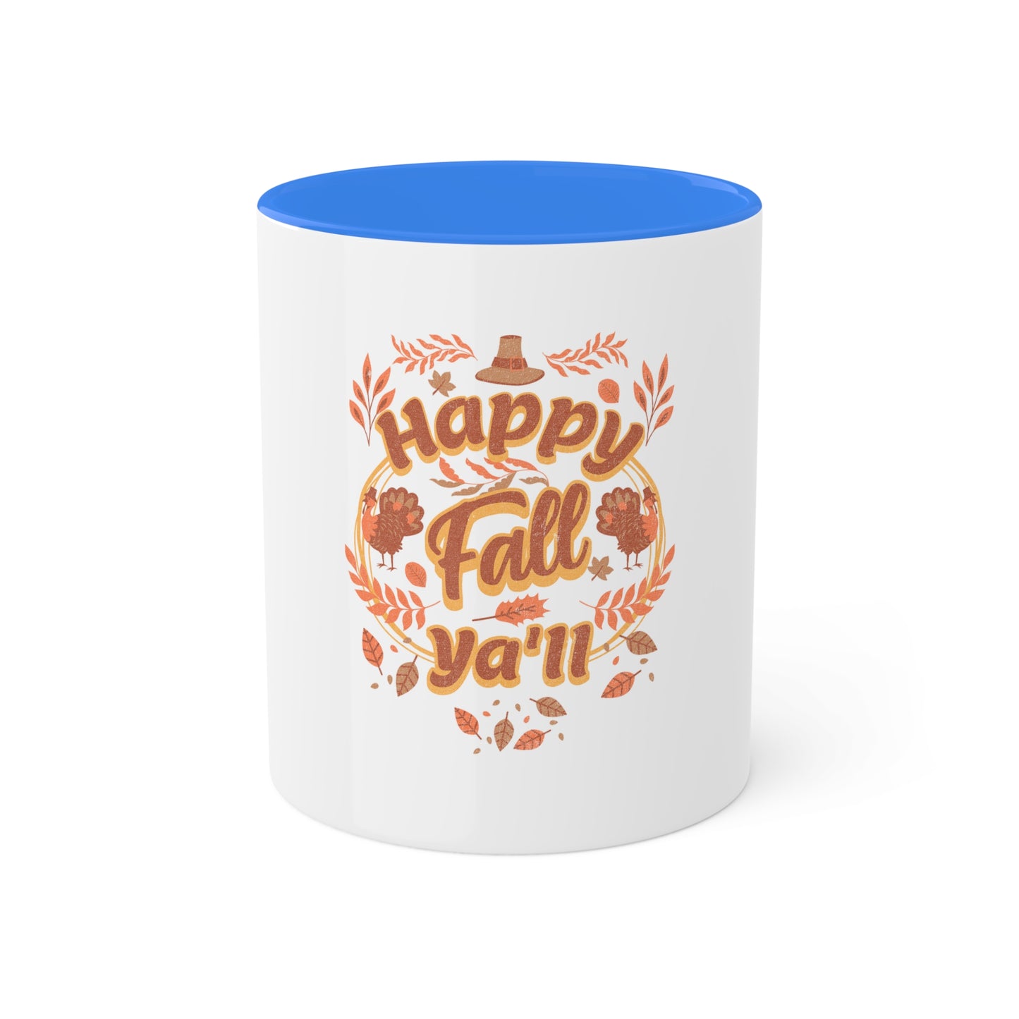 colorful 11oz mug - happy fall ya'll