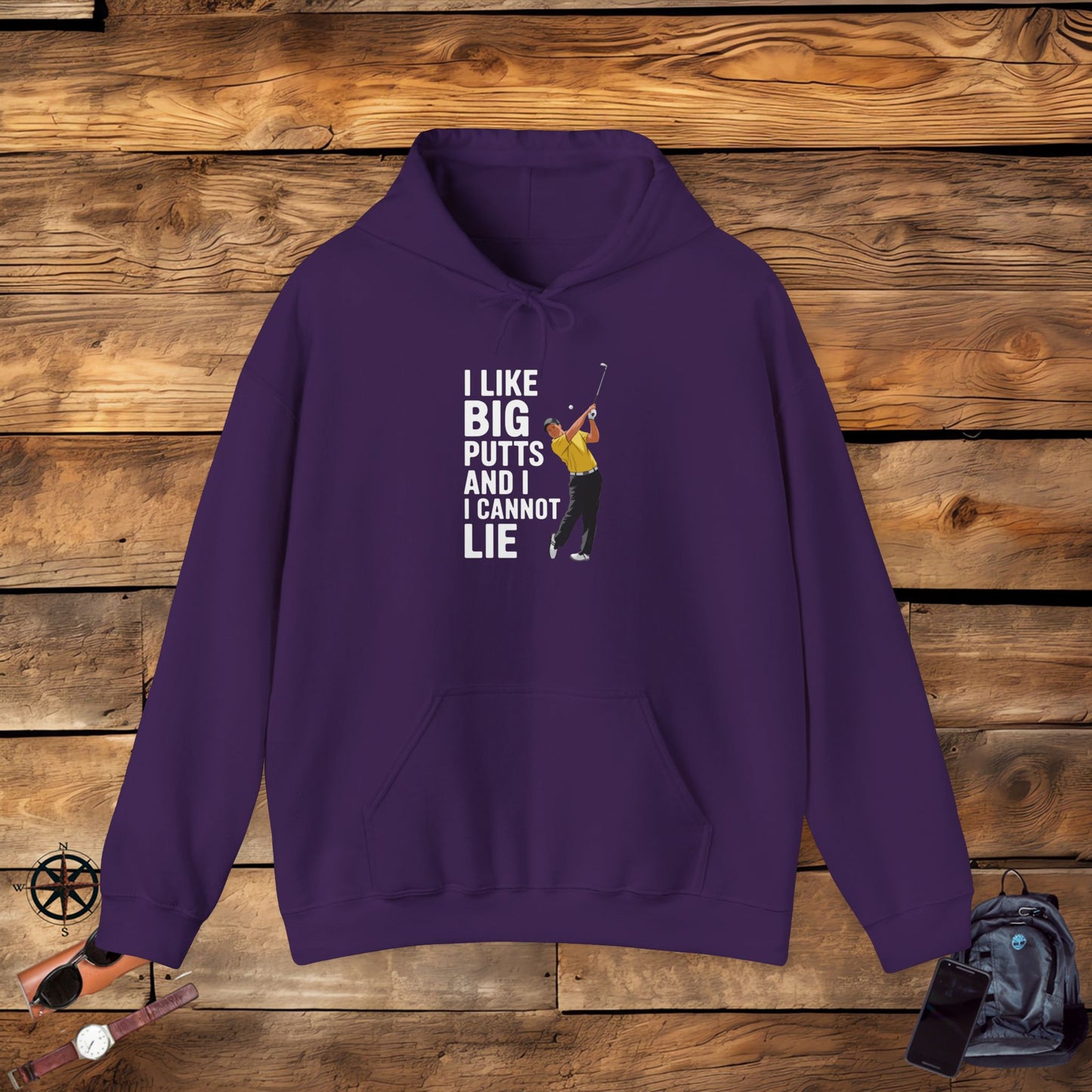 men & women golf sweatshirt: i like big putts and i cannot lie. unisex golf sweatshirt