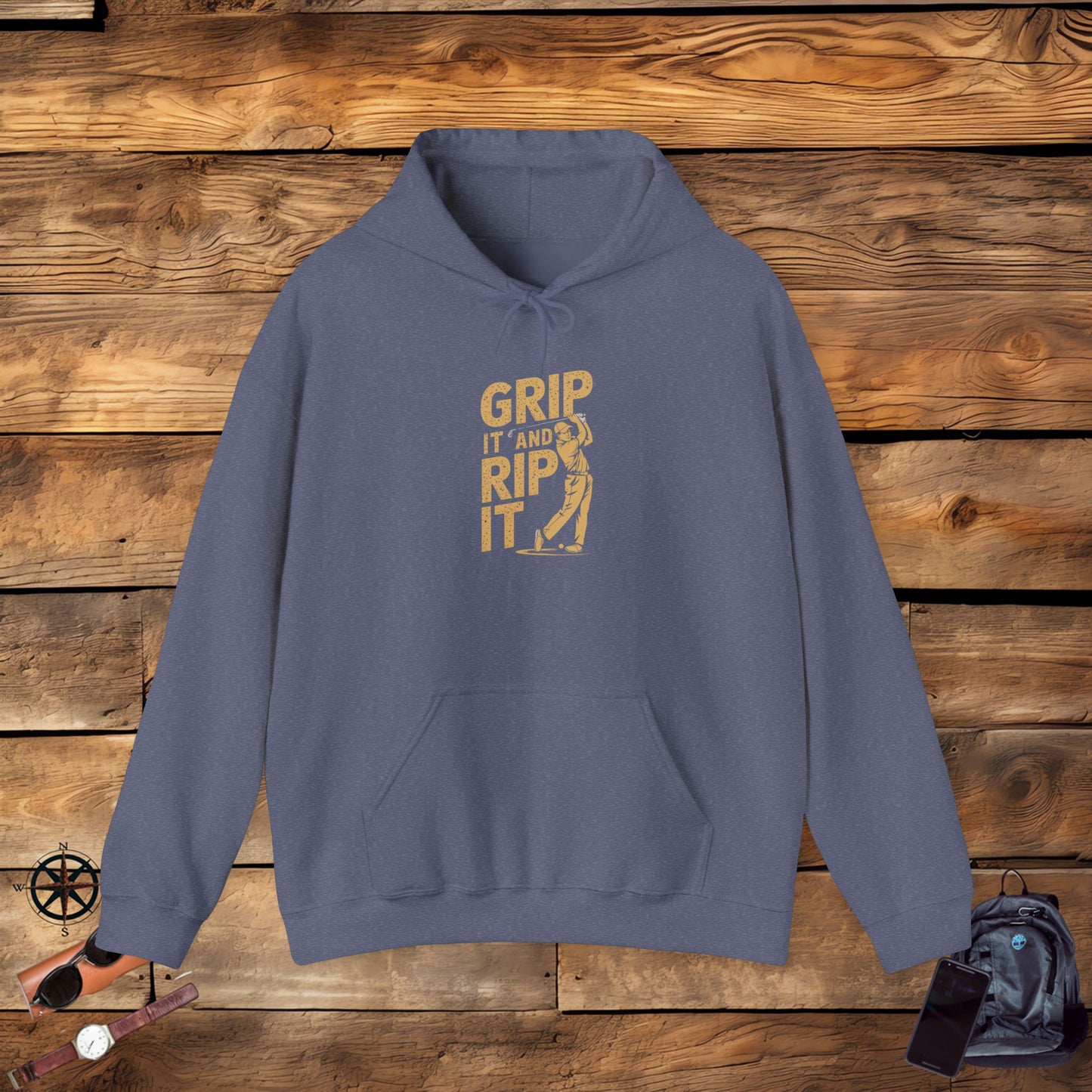 men & women golf sweatshirt: grip it and rip it! unisex sweatshirt: