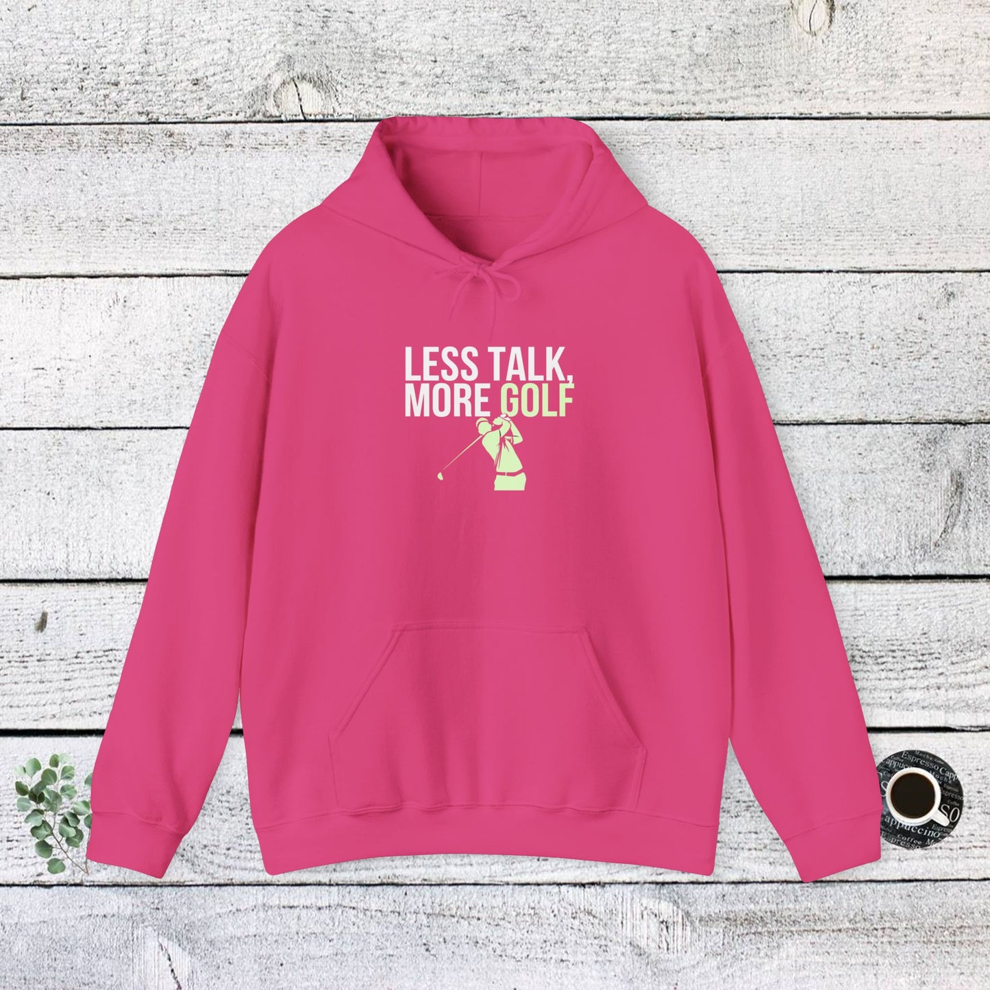 men & women golf sweatshirt: less talk more golf! unisex sweatshirt: