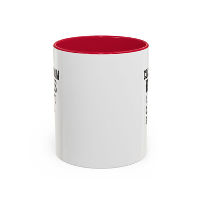 Colorful Classroom Rules Mug - Perfect for Teachers and Students. Teachers with attitude.
