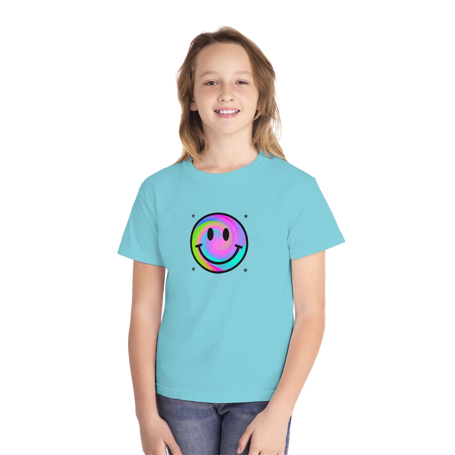youth t-shirt - smiley face