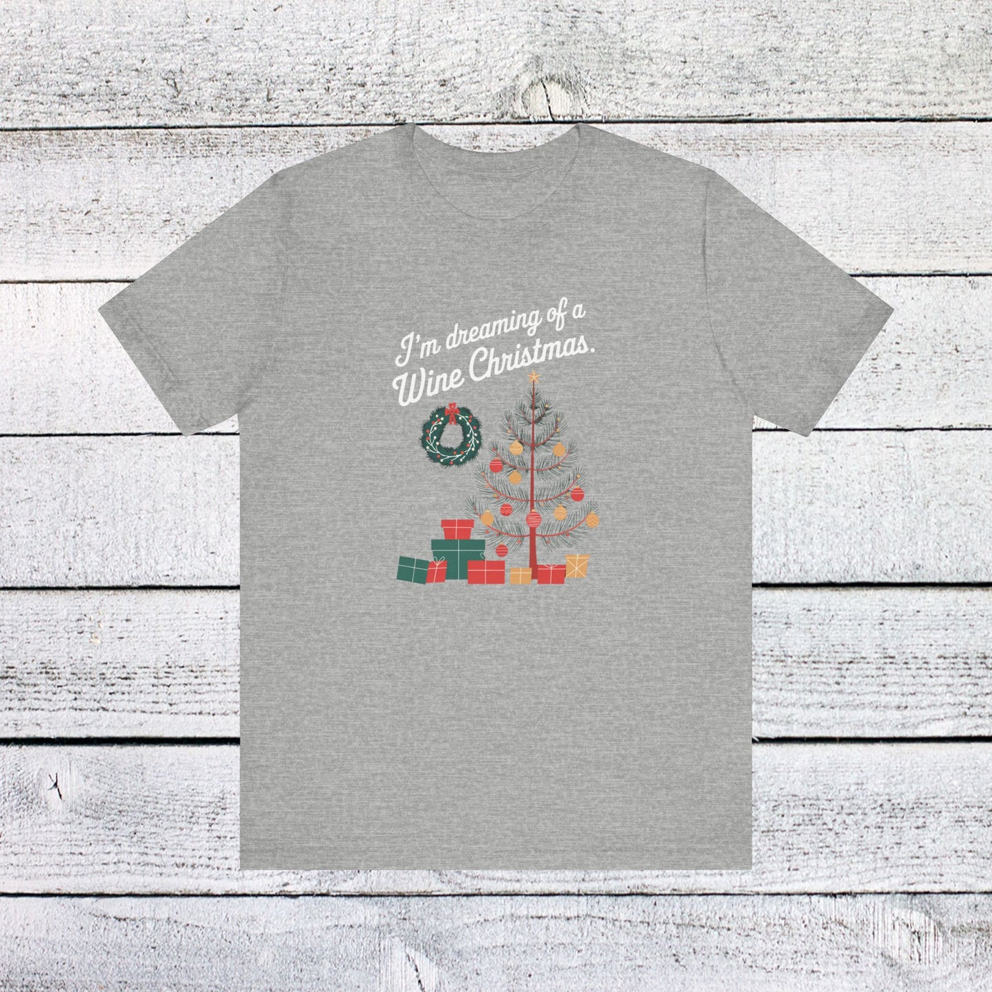 men & women christmas t-shirt. wine christmas! unisex christmas t-shirt.