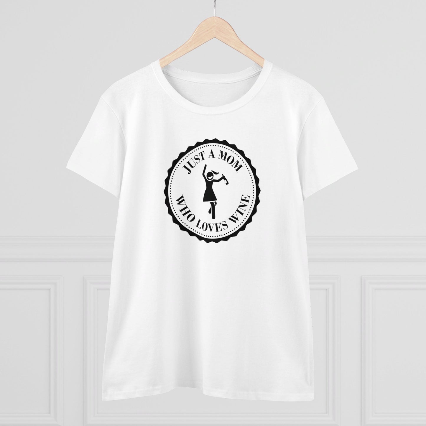 womens t-shirt - mom loves wine