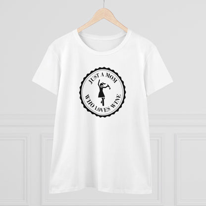 Womens T-Shirt - Mom Loves Wine