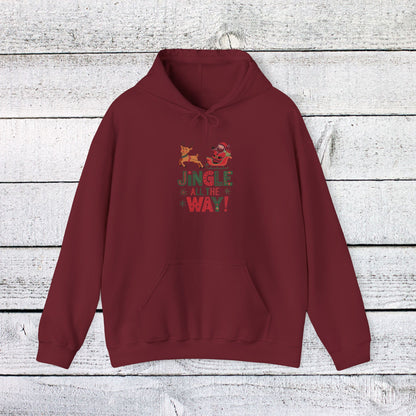 Men's and Women's Christmas Sweatshirt. Jingle all the way. Unisex Christmas Sweatshirt.