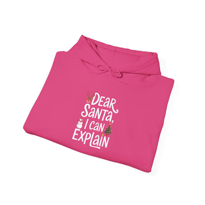 Men's and Women's Christmas Sweatshirt. Dear Santa, I can explain! Unisex Christmas Sweatshirt.