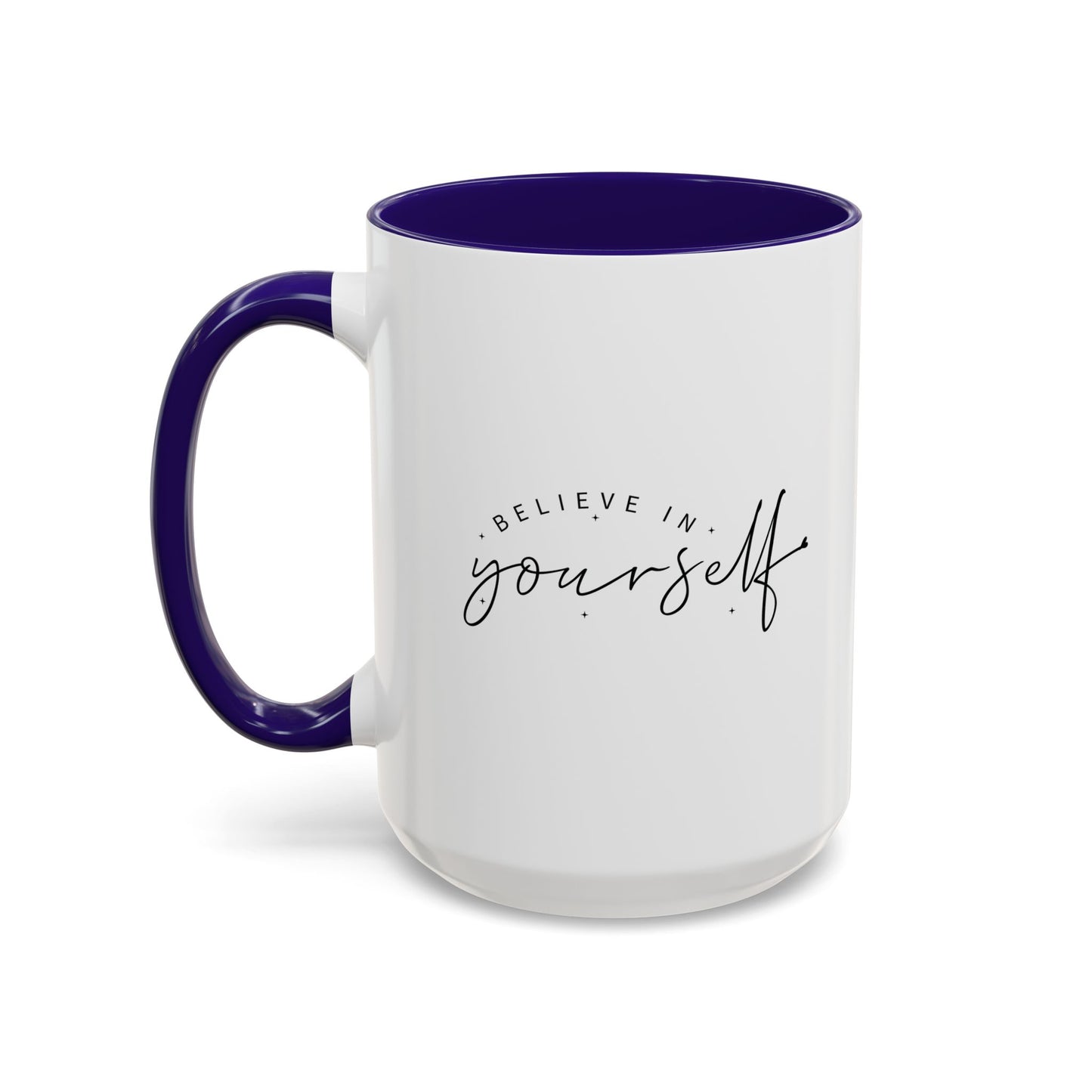 colorful inspirational mug - believe in yourself