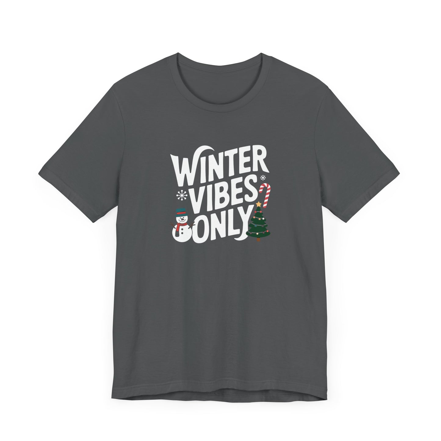 men & women christmas t-shirt. winter vibes. unisex christmas t-shirt.