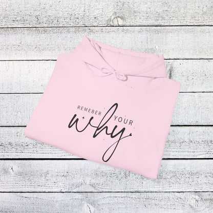 Unisex Heavy Blend™ Hooded Sweatshirt - Remember Your Why - Purpose Driven Motivation