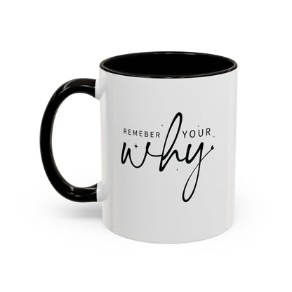 Colorful Mugs (11oz, 15oz) - Remember Your Why - Purpose Driven Motivation