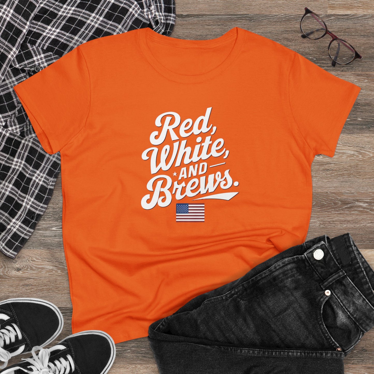 women's t-shirts, women's tee, funny gift, red wine and brews!