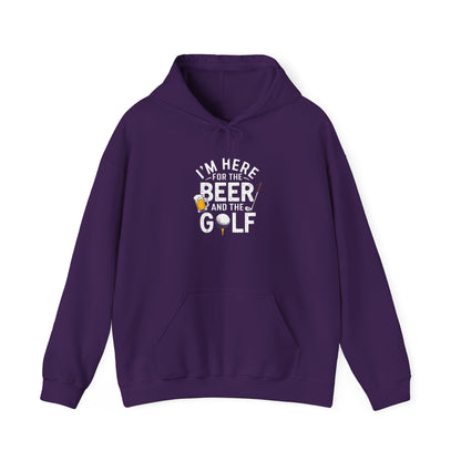 Men & Women Golf Sweatshirt: I'm Here for beer & Golf! Unisex Sweatshirt: