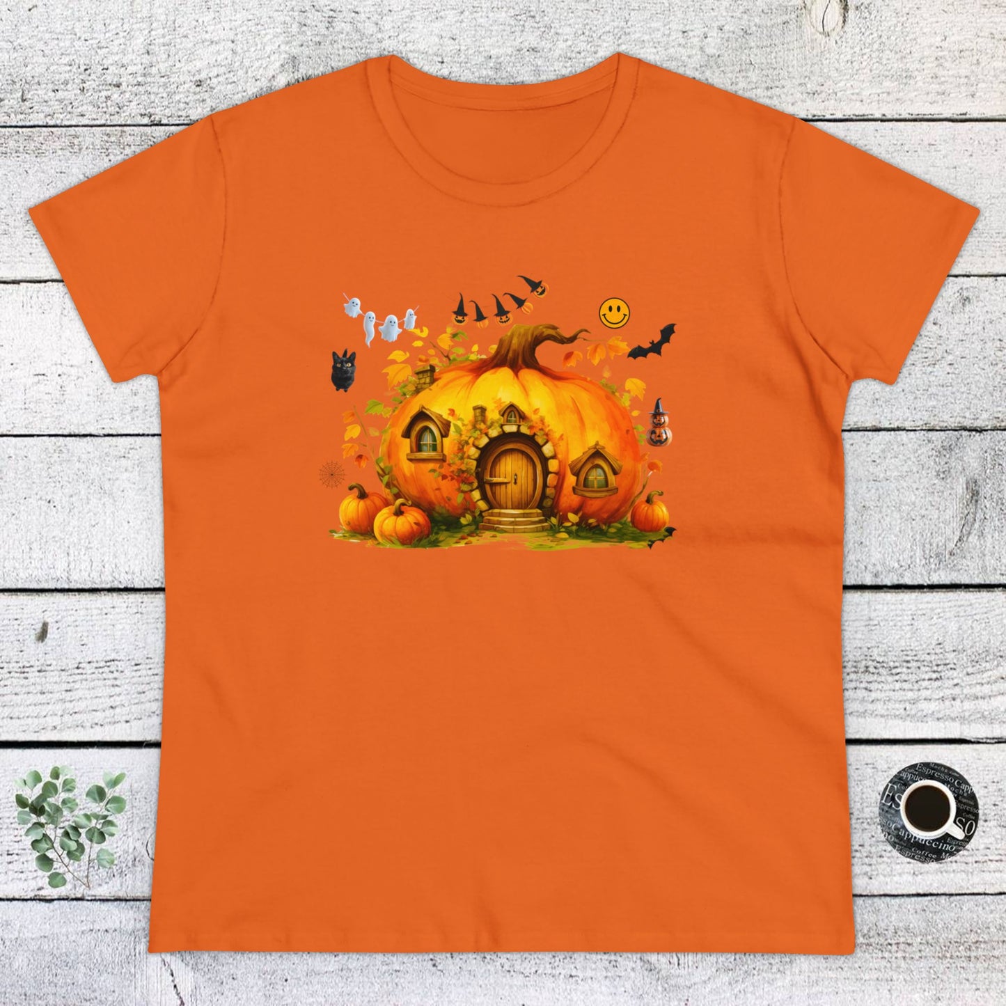 women halloween t-shirt, women's tee, pumpkins, funny, halloween gift