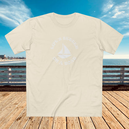 Mens T-Shirt - On a Boat