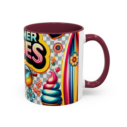 Colorful Summer Vibes Mug | Vibrant Design for Your Morning Coffee