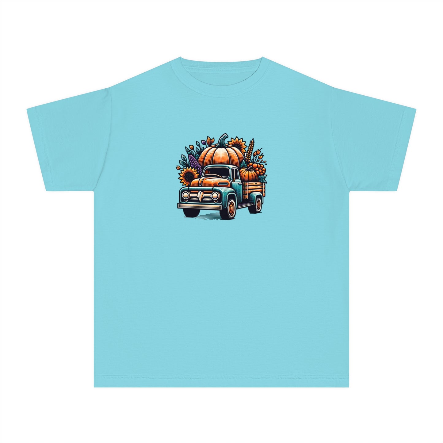 youth t-shirt - pumpkin truck!