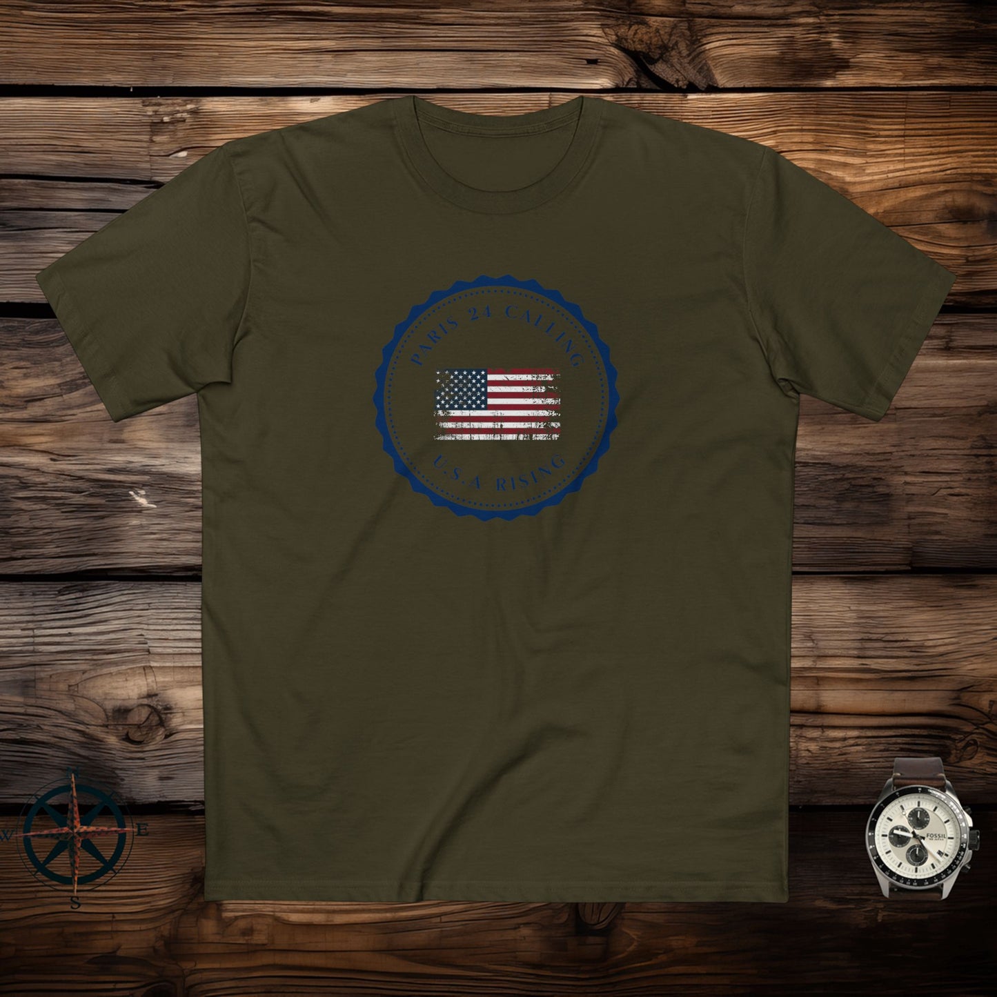 men's t-shirt - usa rising