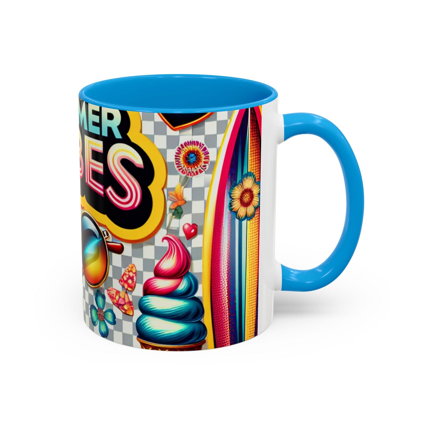 colorful summer vibes mug | vibrant design for your morning coffee