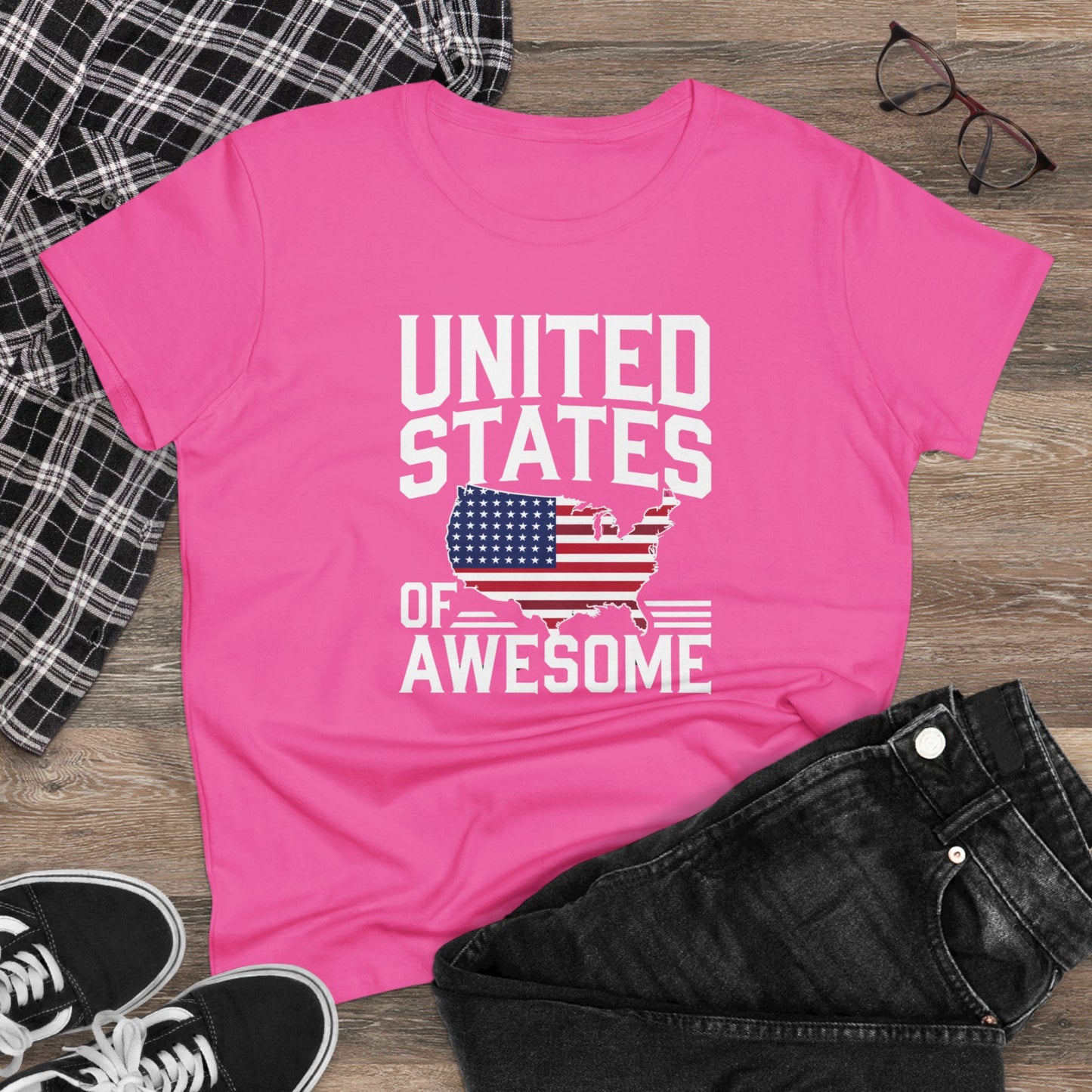 women's t-shirts, women's tee, funny gift, united states of awesome!