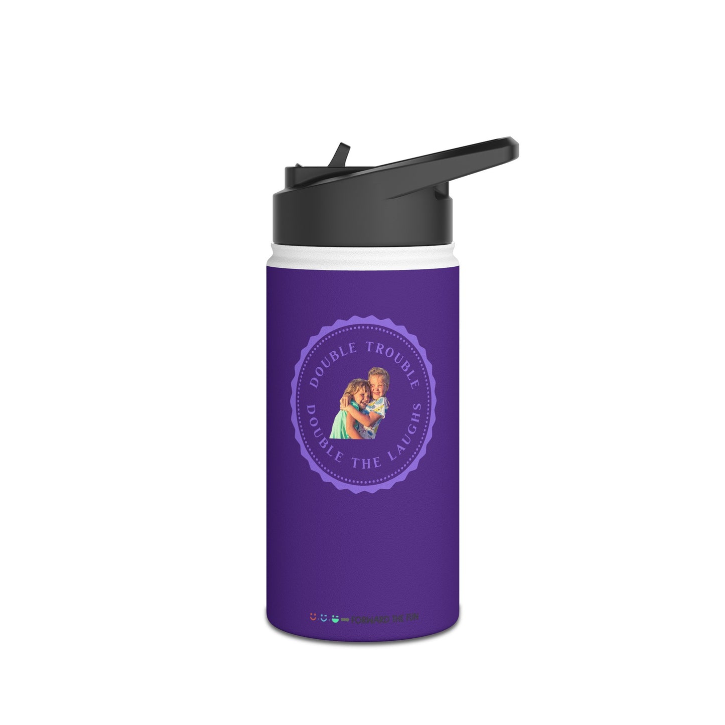 stainless steel water bottle - double trouble