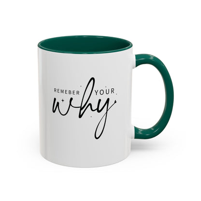 Colorful Mugs (11oz, 15oz) - Remember Your Why - Purpose Driven Motivation