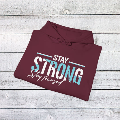 Unisex Heavy Blend™ Hooded Sweatshirt - Stay Strong - Simple Motivation Design